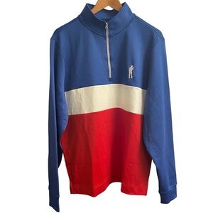 USAG U Suck At Golf Color Block Pullover Large